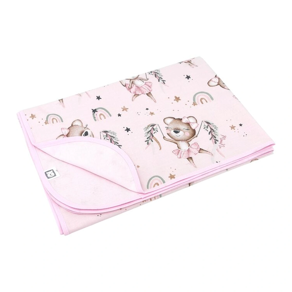 Paturici - Paturica moale, MimiNu, Cu doua fete, 75x100 cm, Little Ballerina Pink