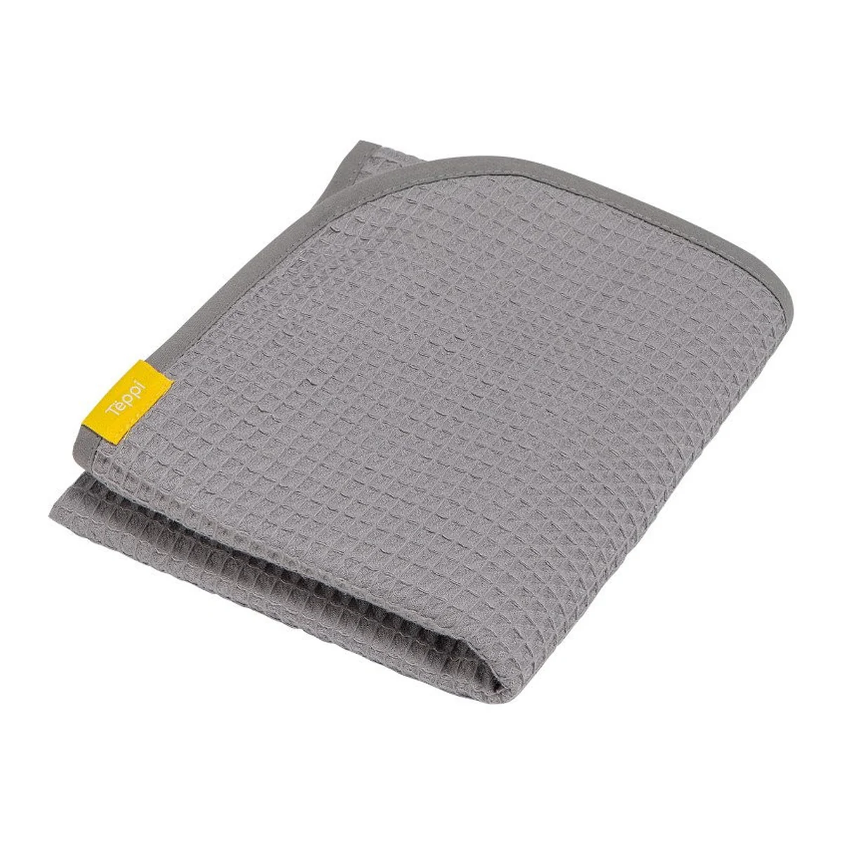 Paturici - Paturica si prosop 2 in 1 nou nascut Skiddou Teppi, 100% bumbac, Gri inchis, 75x100cm