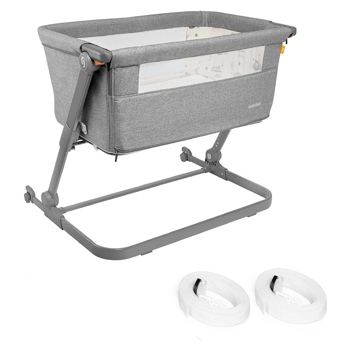 Patuturi co-sleeping - Patut 3 in 1 co-sleeping Skiddou Natt, Normandic Dream, Gri deschis