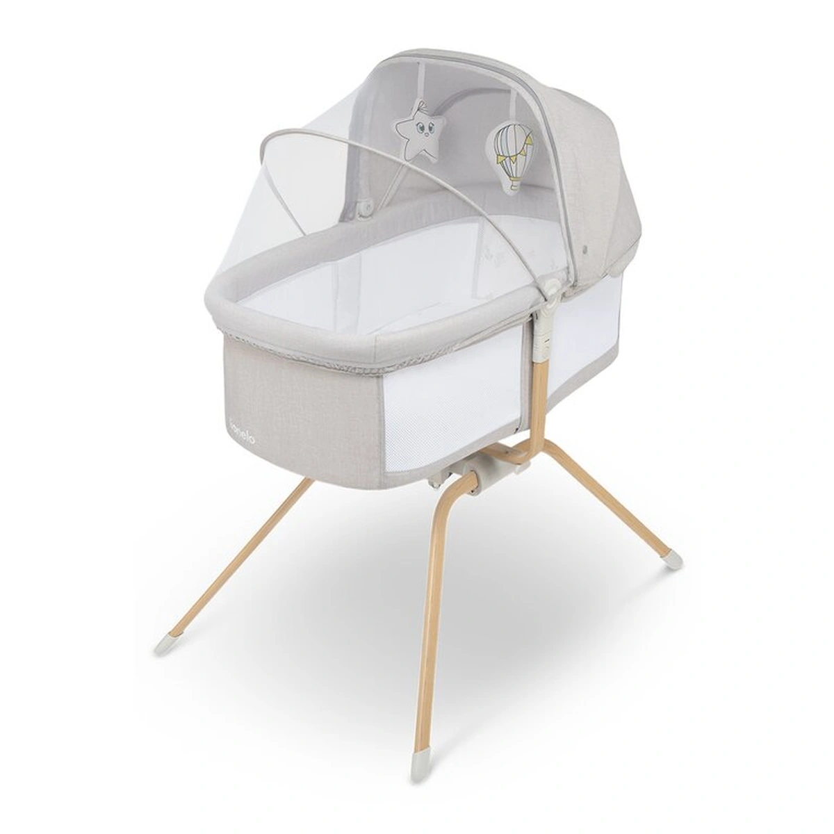 Patuturi co-sleeping - Patut balansoar, Lionelo, Malin Evo, 3 in 1, Pliabil, Bej