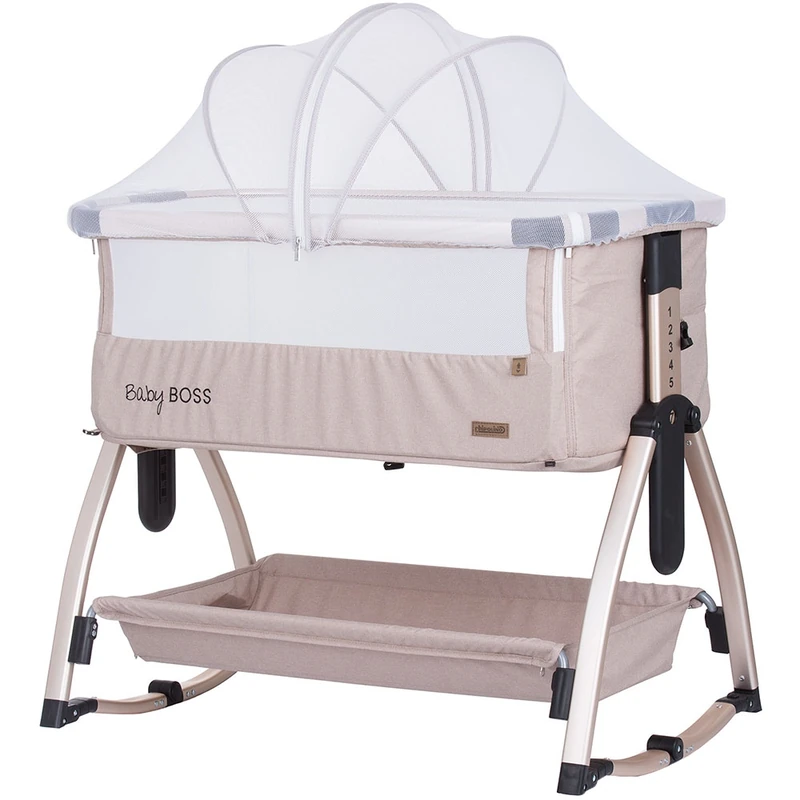 Camera copilului - Patut Co-Sleeper Chipolino Baby Boss humus