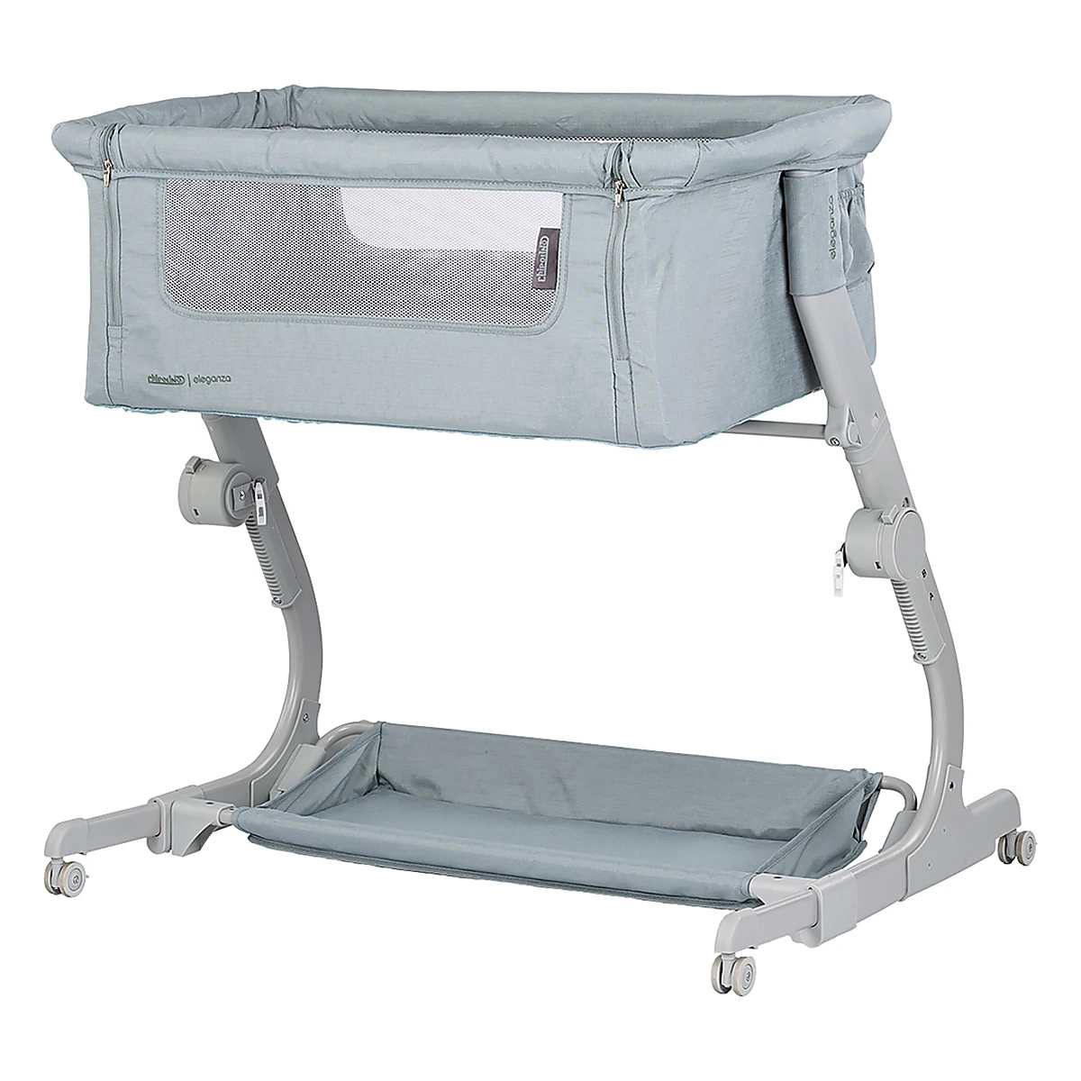 Patuturi co-sleeping - Patut co-sleeper Chipolino Eleganza cu laterala culisanta, Basil