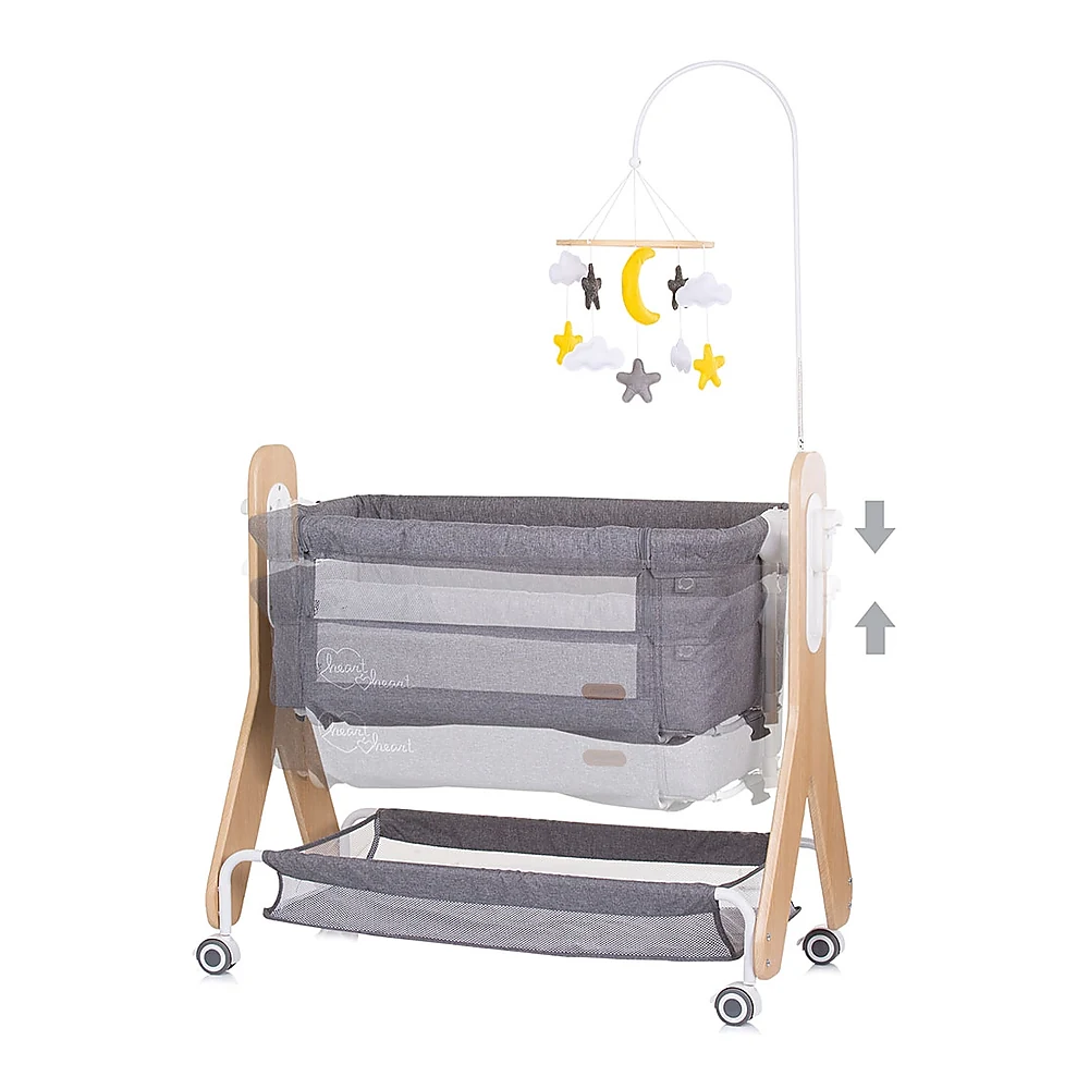 Patut Co-Sleeper Chipolino Heart 2 Heart graphite [2]