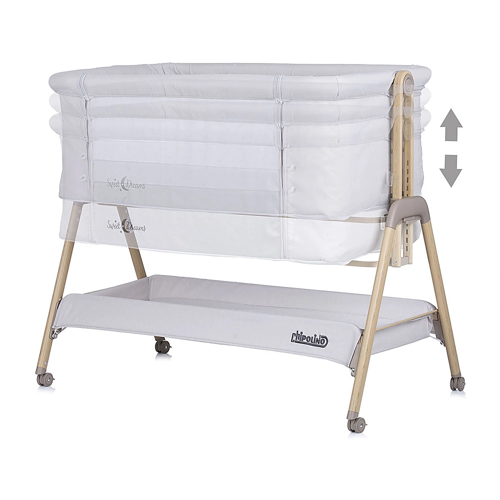 Patut Co-Sleeper Chipolino Sweet Dreams grey stars wood [2]