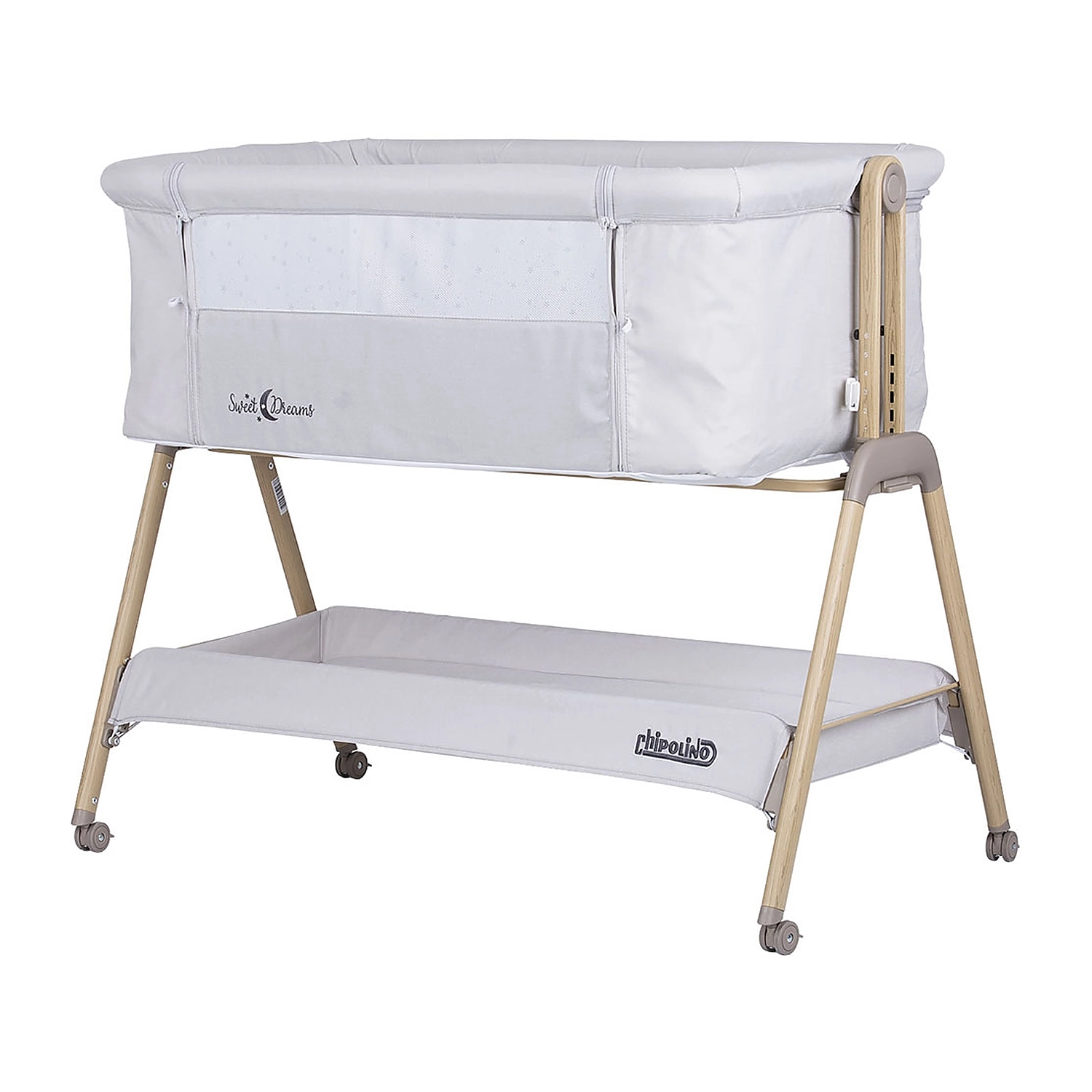 Patuturi co-sleeping - Patut Co-Sleeper Chipolino Sweet Dreams grey stars wood
