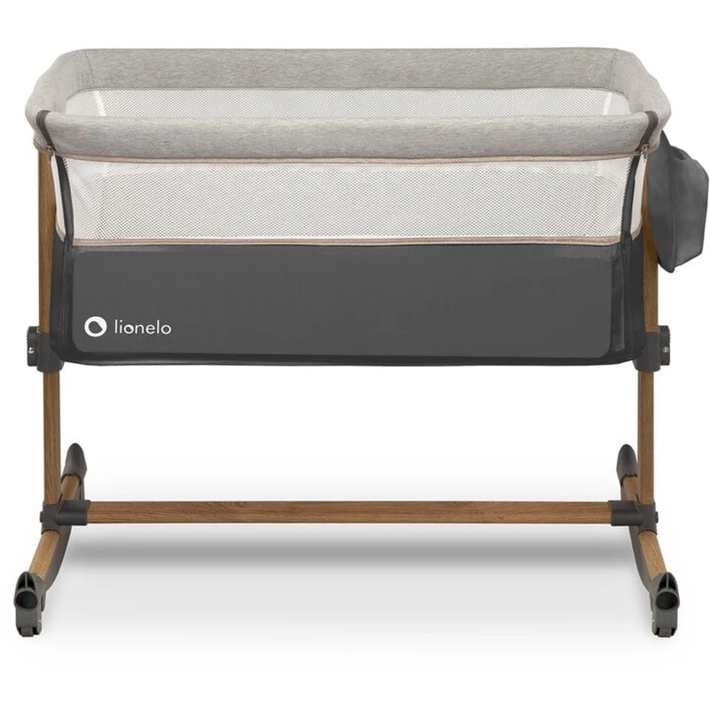 Patut co-sleeper Leonie Cu sistem de leganare, Grey Stone [7]