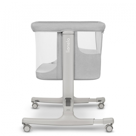 Patut co-sleeper, Lionelo, Aurora, 3 in 1, functie leganare, Include saltea si geanta transport, 5 pozitii pe inaltime, Pana la 9 kg, Beige Sand [18]
