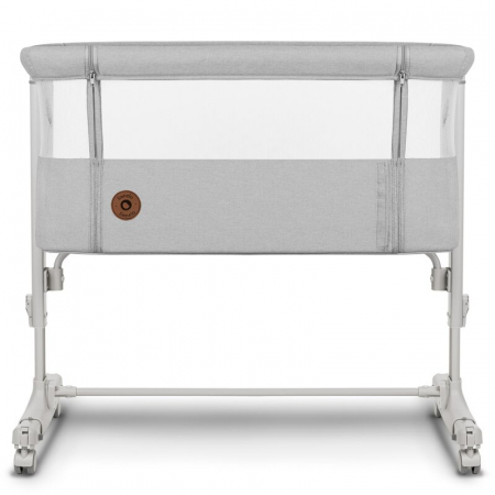 Patut co-sleeper, Lionelo, Aurora, 3 in 1, functie leganare, Include saltea si geanta transport, 5 pozitii pe inaltime, Pana la 9 kg, Beige Sand [13]