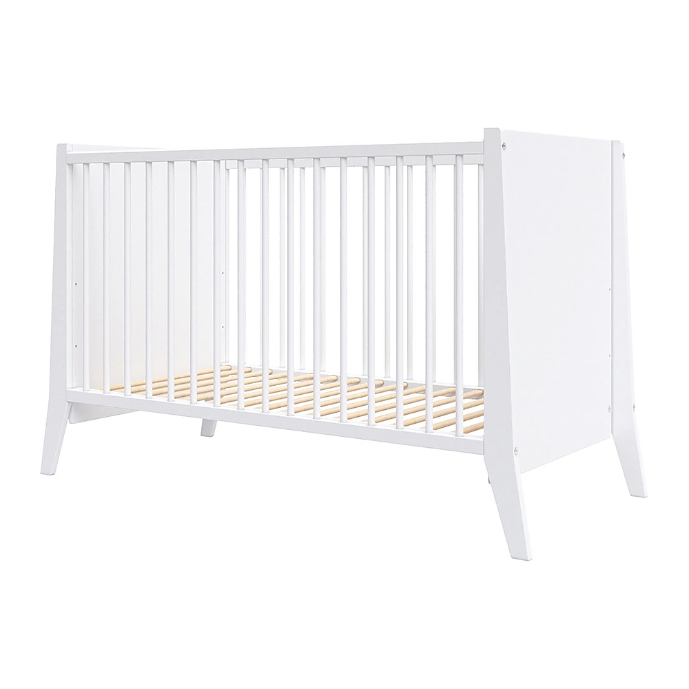 Patuturi din lemn - Patut copii din lemn Cosmo 120x60 cm alb