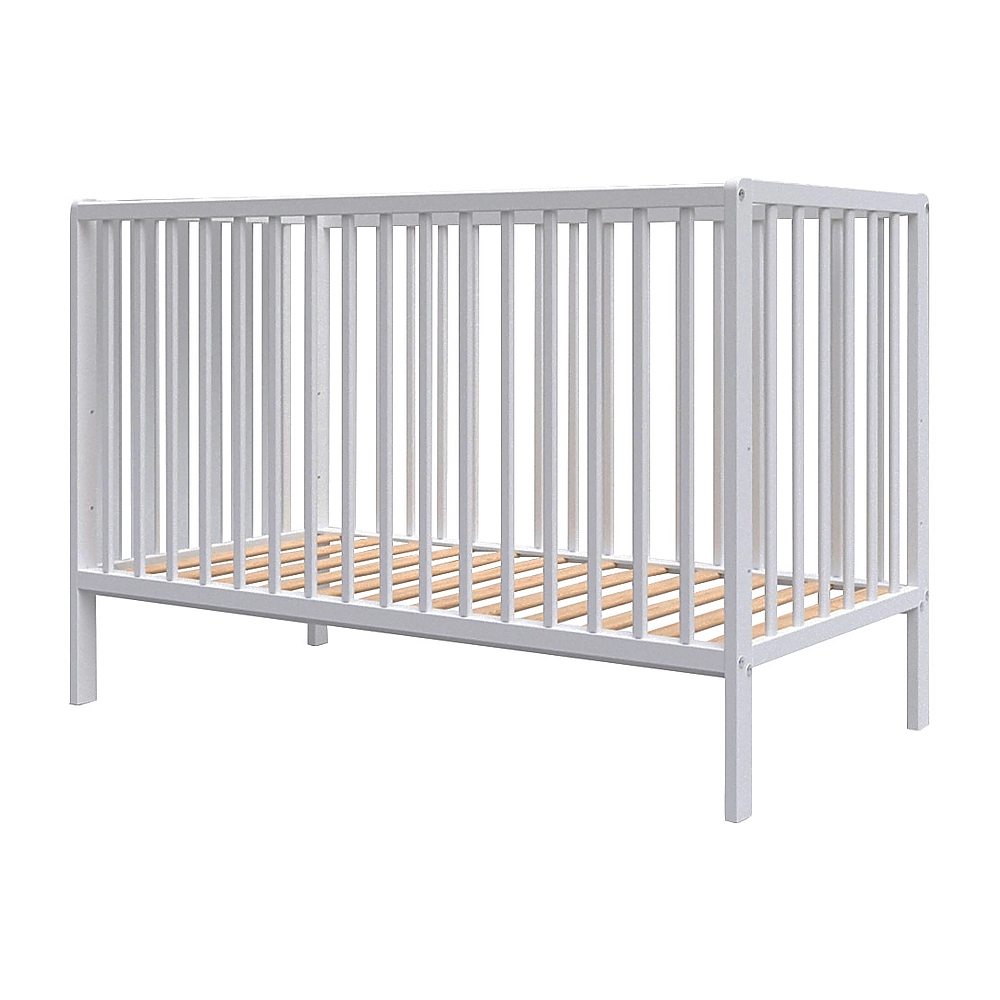 Patuturi din lemn - Patut copii din lemn Hubners Dominic 120x60 cm alb