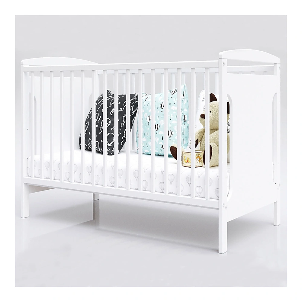 Patut copii din lemn Karly 120x60 cm alb [1]