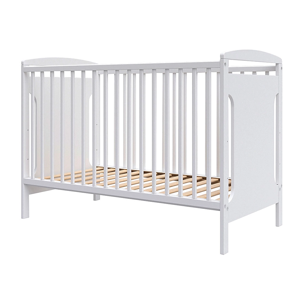 Patuturi din lemn - Patut copii din lemn Karly 120x60 cm alb