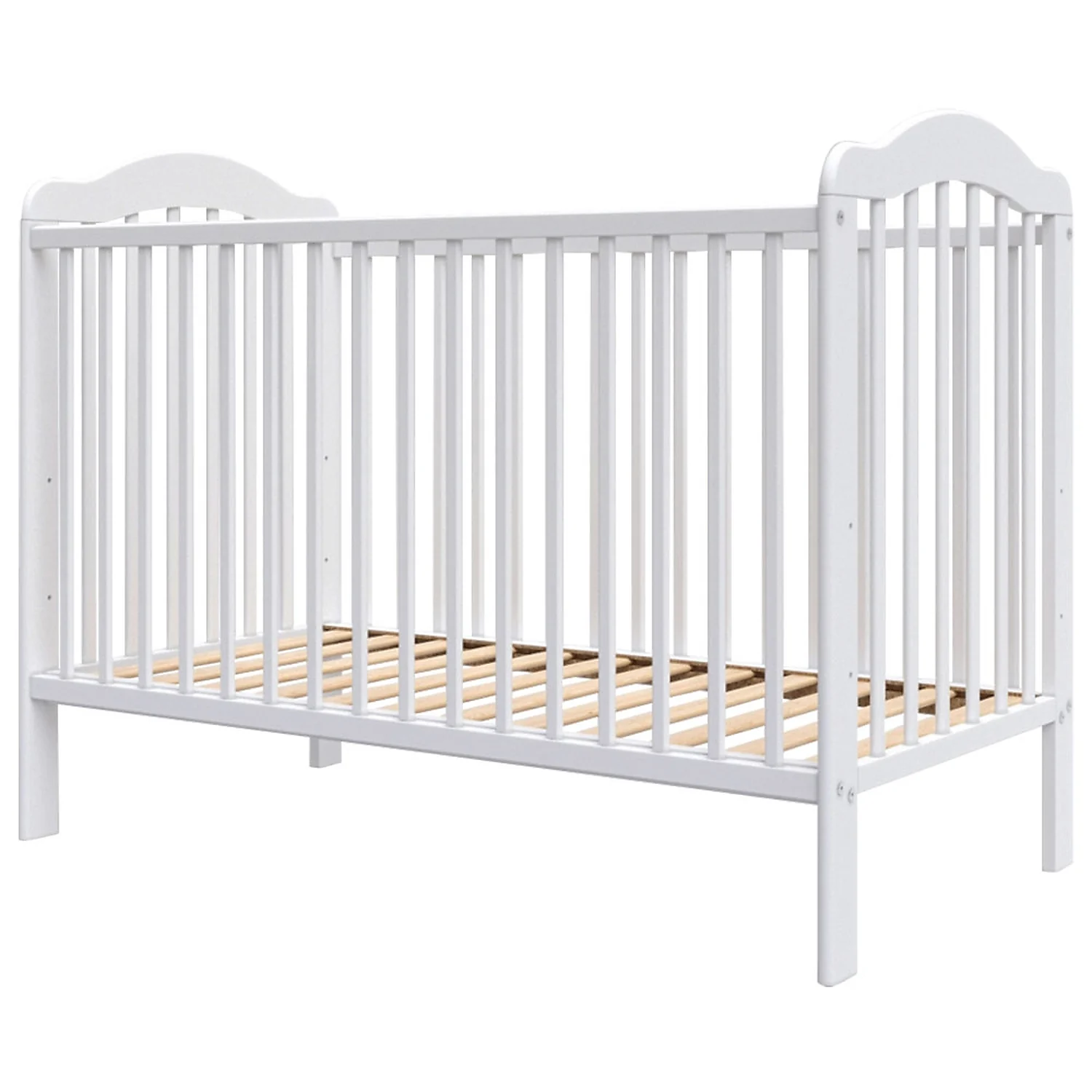Patuturi din lemn - Patut copii din lemn Lizett, 120x60 cm, Alb