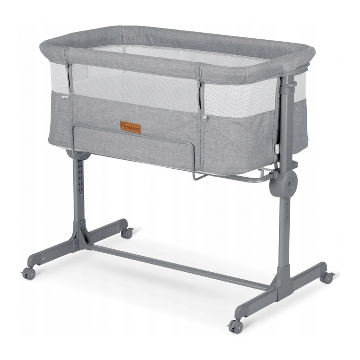 Patuturi co-sleeping - Patut cu laterala culisanta Nukido - Gri