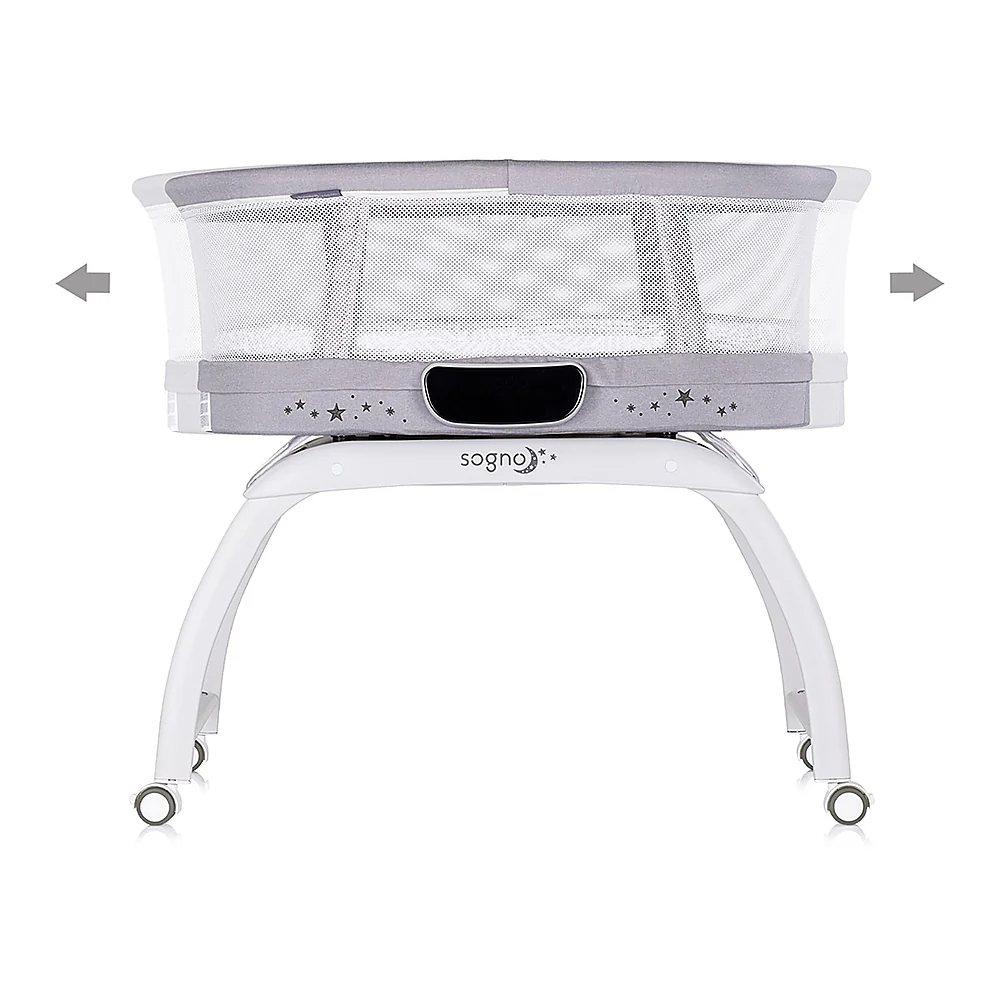 Patut cu leganare si cantar integrat Chipolino Sogno 2 in 1, Grey [2]