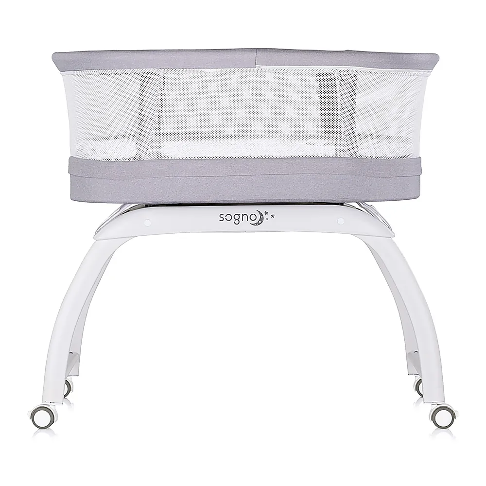 Patut cu leganare si cantar integrat Chipolino Sogno 2 in 1, Grey [3]