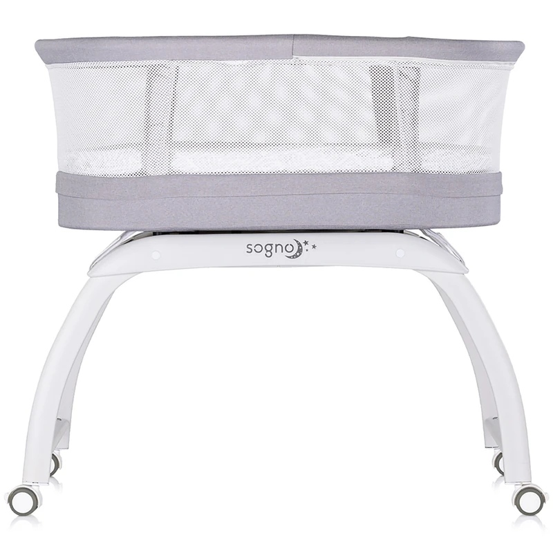 Patut cu leganare si cantar integrat Chipolino Sogno 2 in 1, Grey [3]