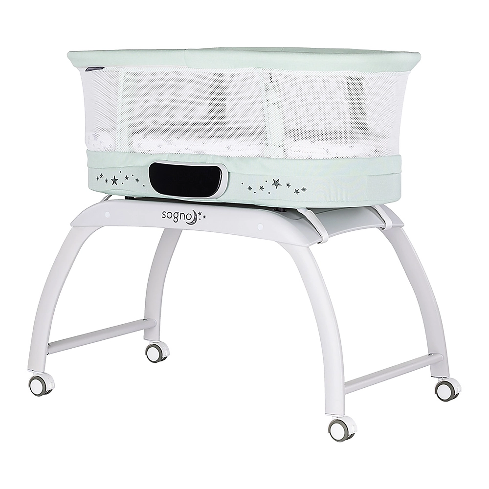 Patuturi co-sleeping - Patut cu leganare si cantar integrat Chipolino Sogno 2 in 1, Pastel green
