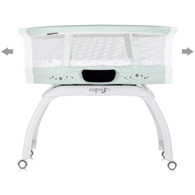 Patut cu leganare si cantar integrat Chipolino Sogno 2 in 1, Pastel green [2]