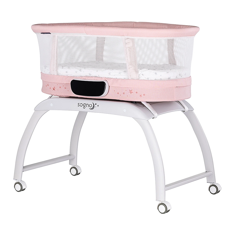 Patuturi co-sleeping - Patut cu leganare si cantar integrat Chipolino Sogno 2 in 1, Pink