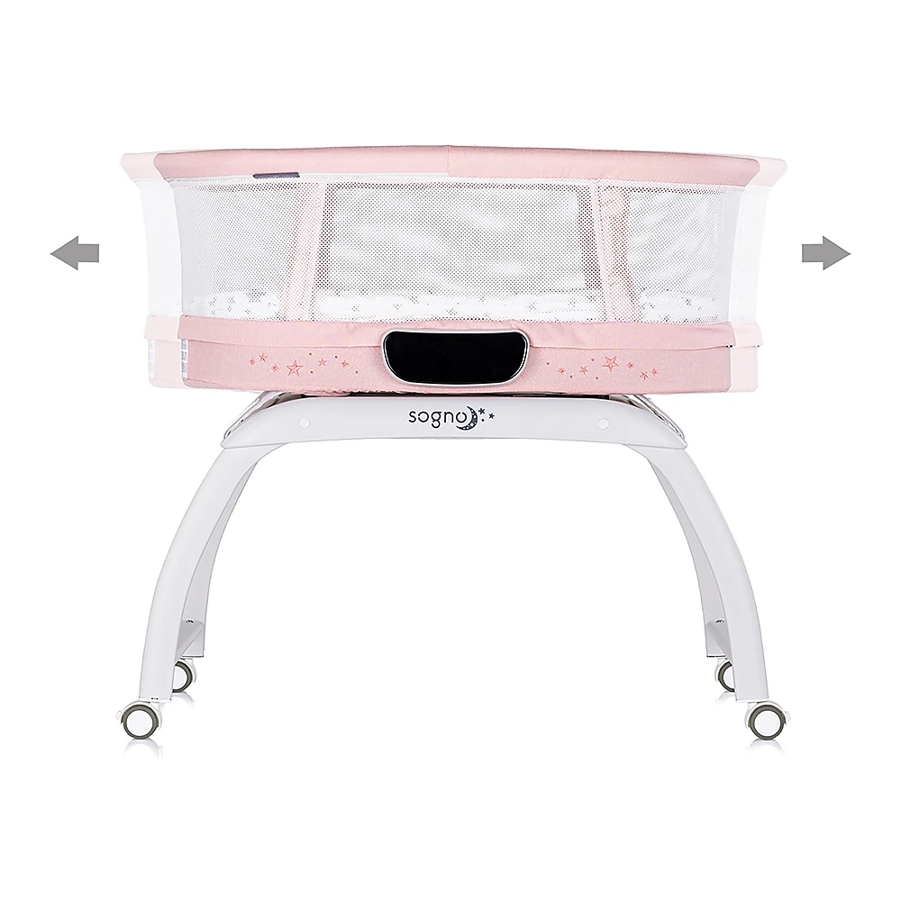 Patut cu leganare si cantar integrat Chipolino Sogno 2 in 1, Pink [2]