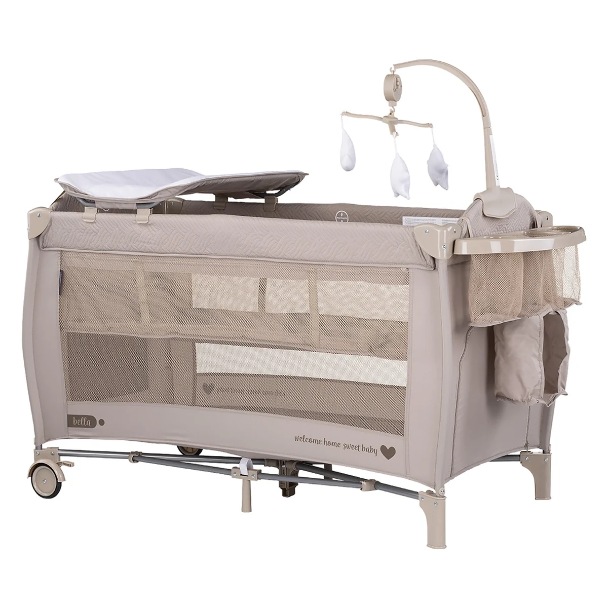 Patut pliabil Chipolino Bella Tiramisu