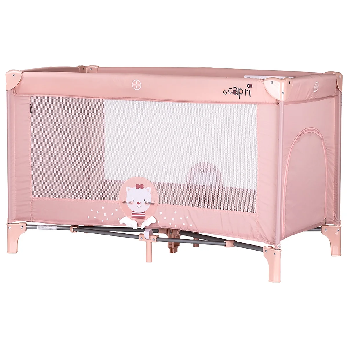 Patuturi pliabile - Patut pliabil Chipolino Capri Cat pink