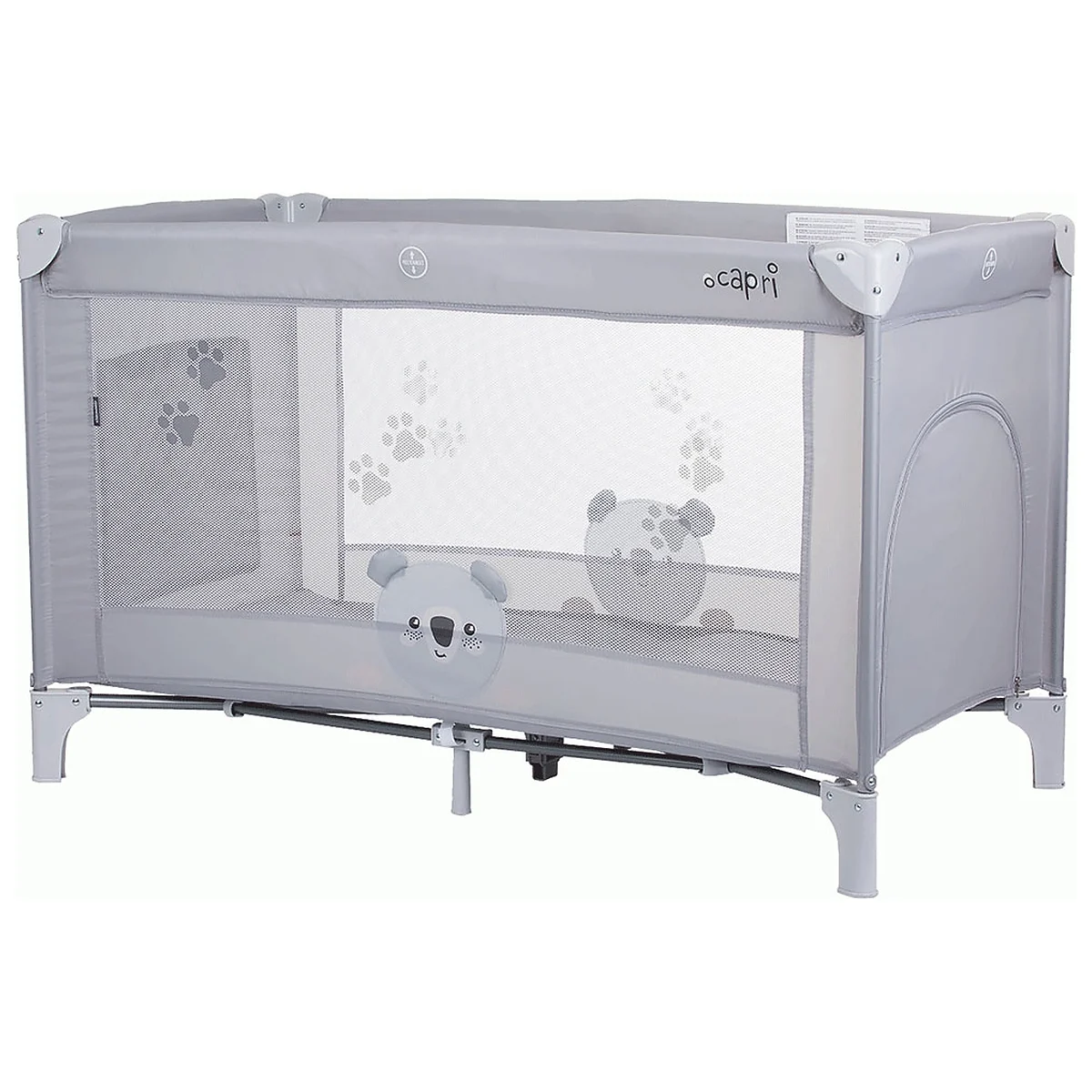 Patuturi copii - Patut pliabil Chipolino Capri Koala grey 0 luni