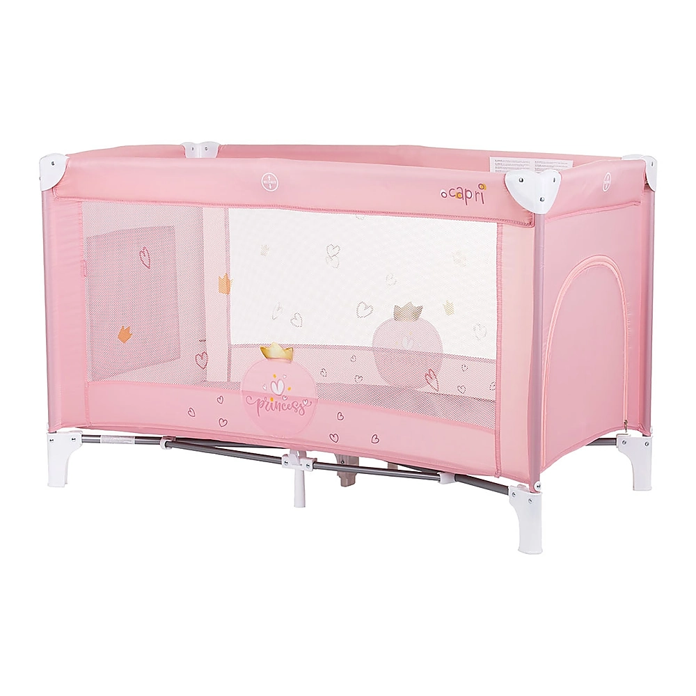Camera copilului - Patut pliabil Chipolino Capri Princess pink