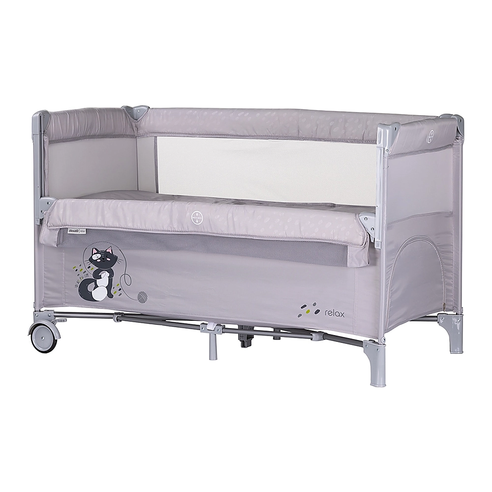 Patuturi co-sleeping - Patut pliabil Chipolino Relax cu laterala culisanta - Cloud