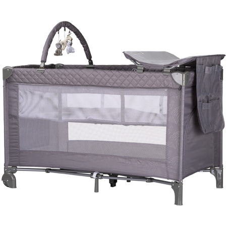 Patuturi copii - Patut pliabil cu saltea de infasat Chipolino Luna, Cloud 0 luni