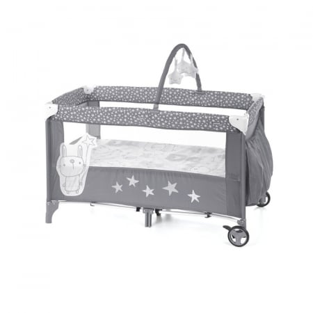 Camera copilului - Patut pliant, Jane, Duo Level, Cu roti, Star