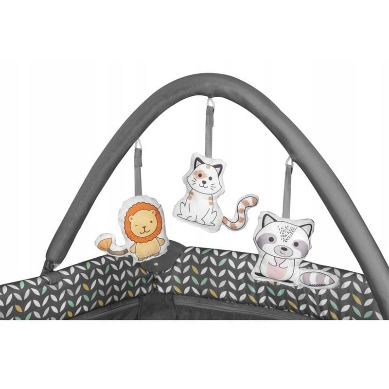 Patut pliant Lionelo Flower Gri 120x60 cm [6]