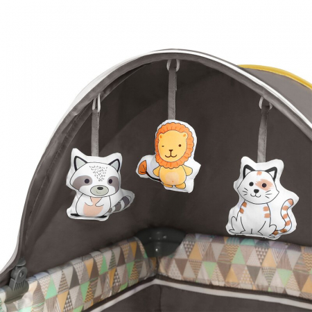 Patut pliant Lionelo Sven Plus Yellow Scandi 120x60 cm [9]