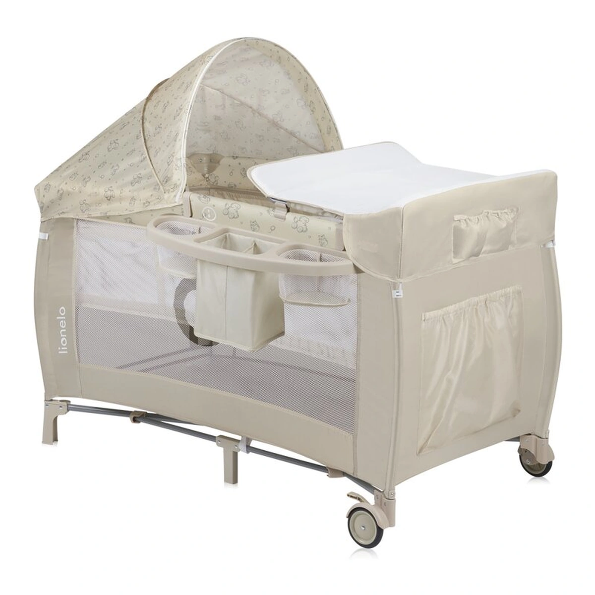 Patut pliant Lionelo Sven Plus Beige Latte 120x60 cm