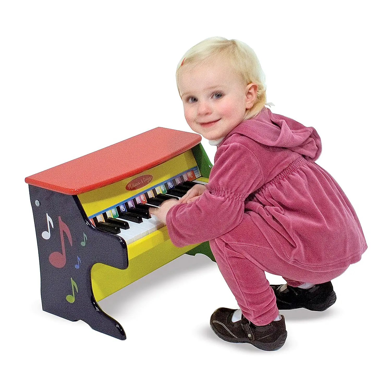 Jocuri si creativitate - Pian de jucarie mini Melissa and Doug