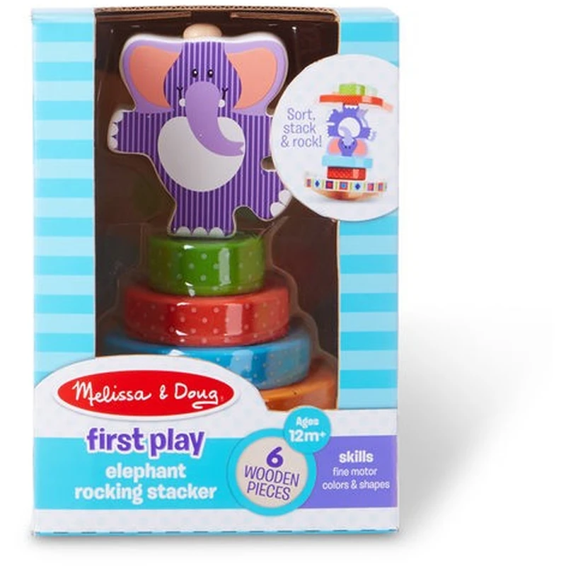 Piramida de stivuit Elefantel Melissa & Doug [3]