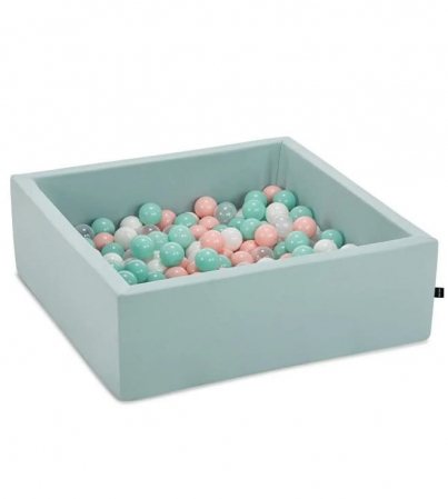 Jucarii - Piscina uscata cu bile MamaToyz, 90x90x30cm, 250 bile multicolore