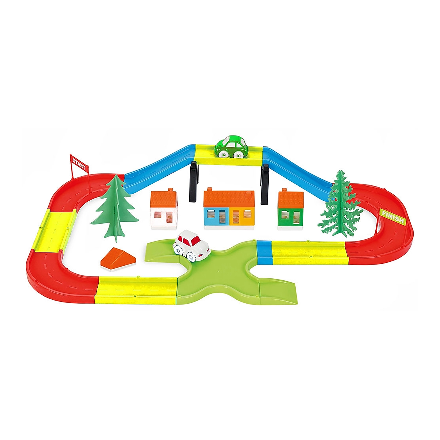 Masinute si camioane - Pista de masini Pilsan Bridge yellow roads