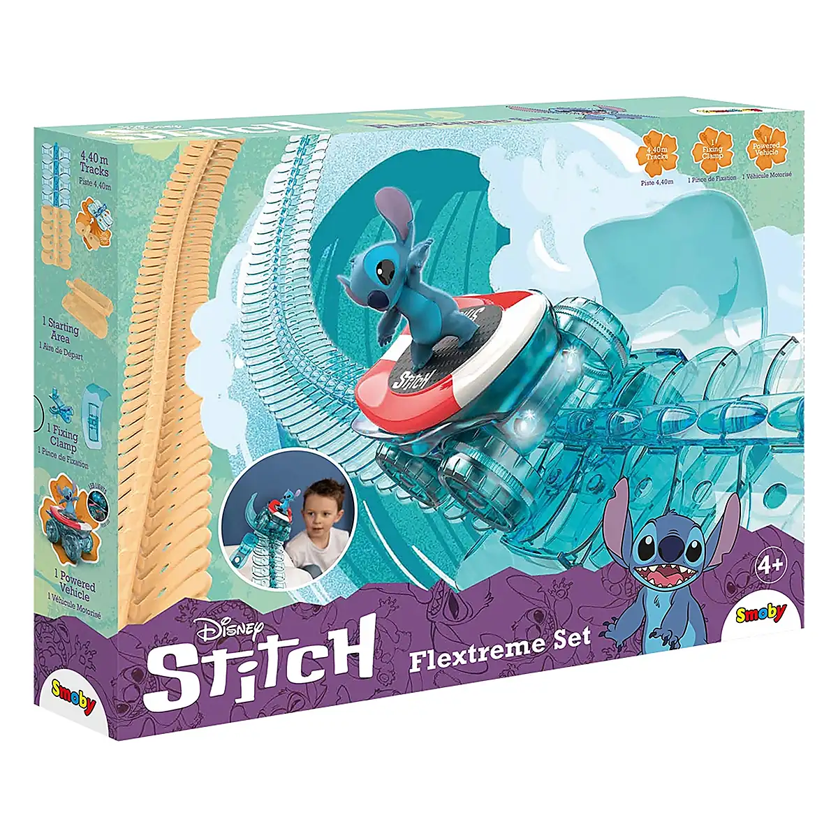 Masinute, trenulete, avioane - Pista Smoby Stitch FleXtreme Set circuit de curse