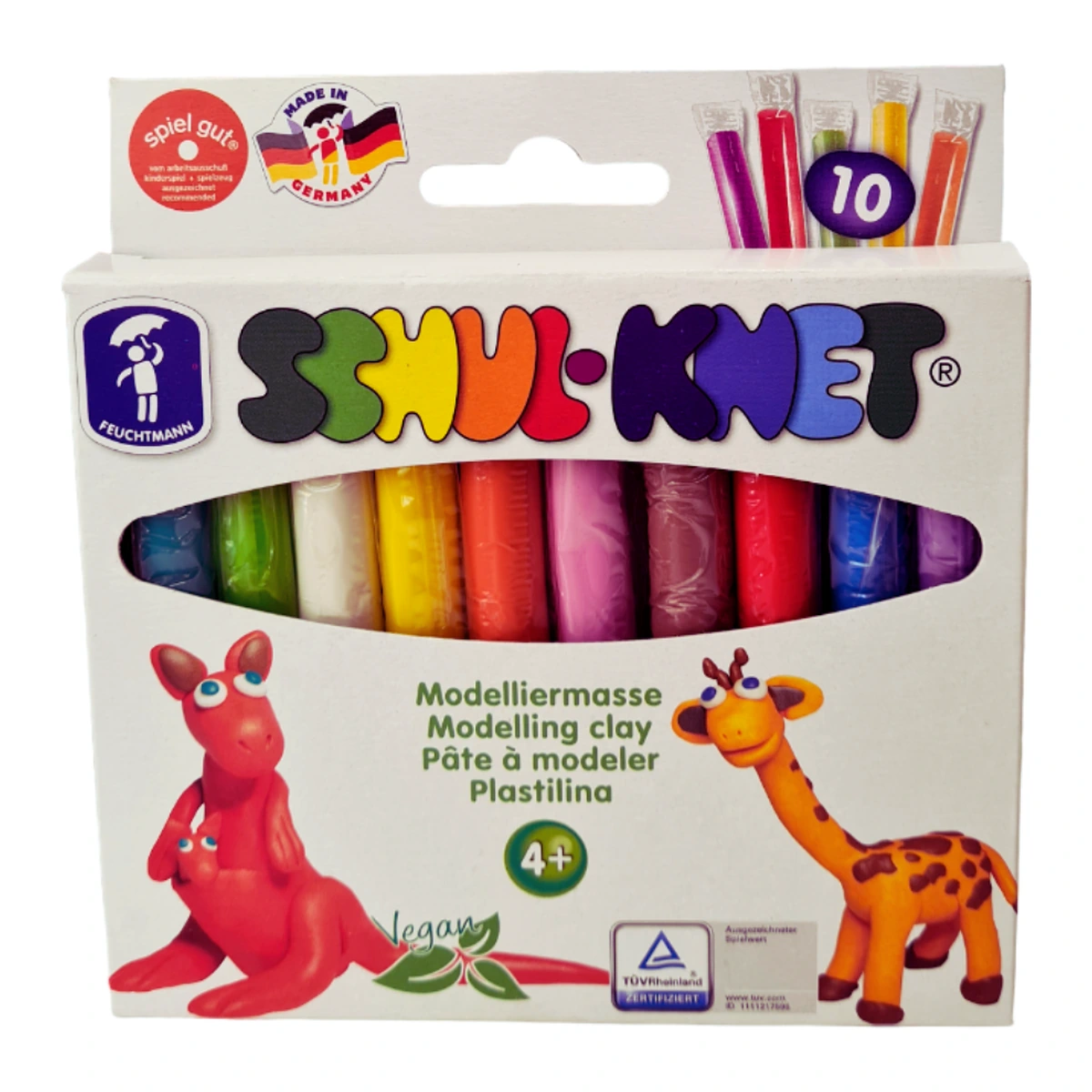 Desen, pictura si modelare - Plastilina non-toxica - 10 culori