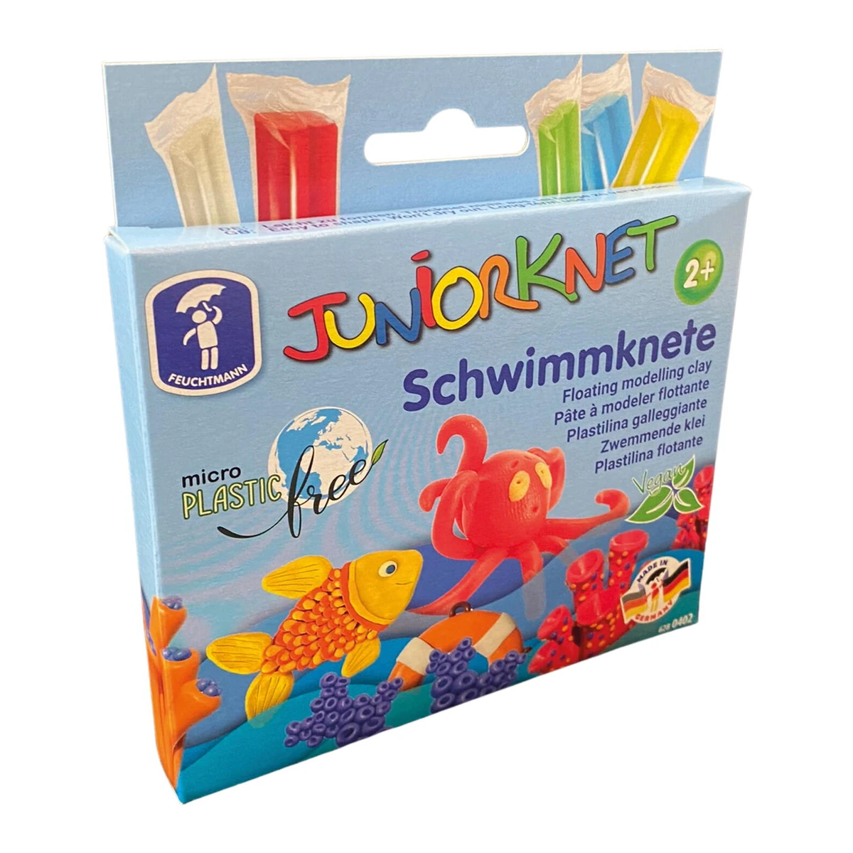 Desen, pictura si modelare - Plastilina plutitoare 5 culori FEUCHTMANN pentru copii