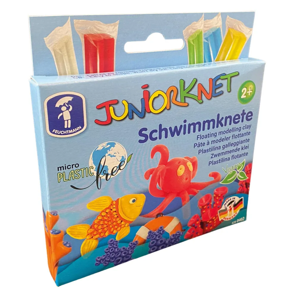 Jocuri si creativitate - Plastilina plutitoare 5 culori FEUCHTMANN pentru copii