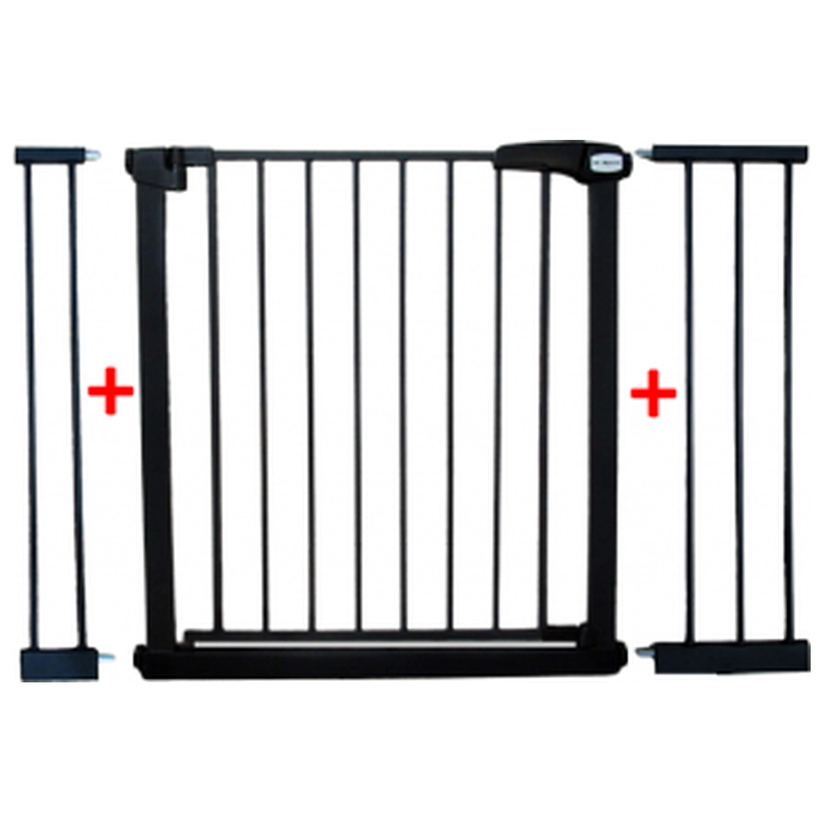 Camera copilului - Poarta de siguranta din metal 79-115 cm R-Sport S3 - Negru