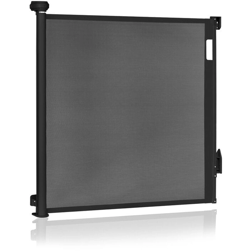 Poarta de siguranta, Lionelo, Thea, Cu suruburi, Textila, Retractabila, 80x140 cm, Negru [1]