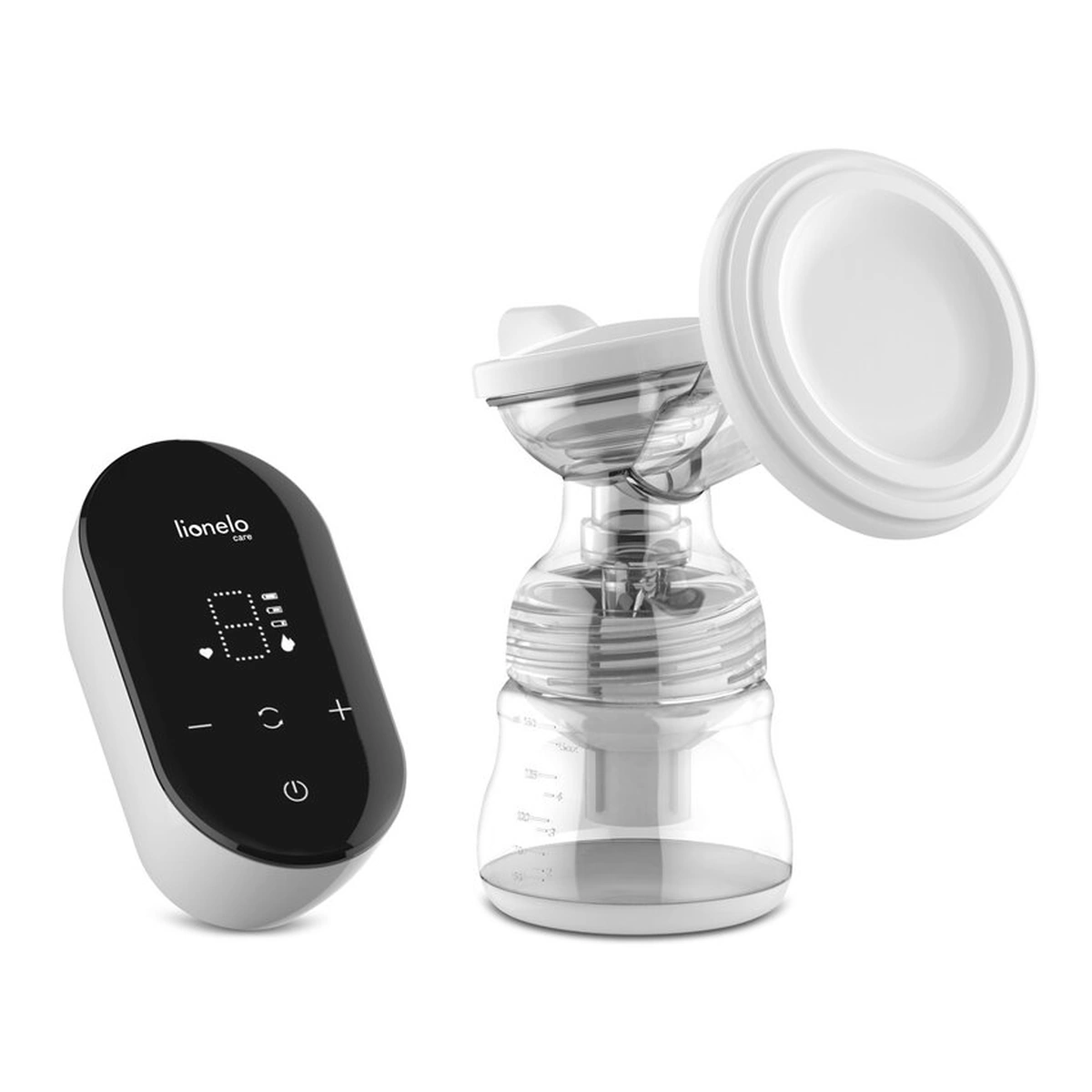 Pompe de san - Pompa de san, Lionelo, Fidi Go, Functie de masaj, Autonomie pana la 90 min, Afisaj LED, Cu accesorii, Gri Pal