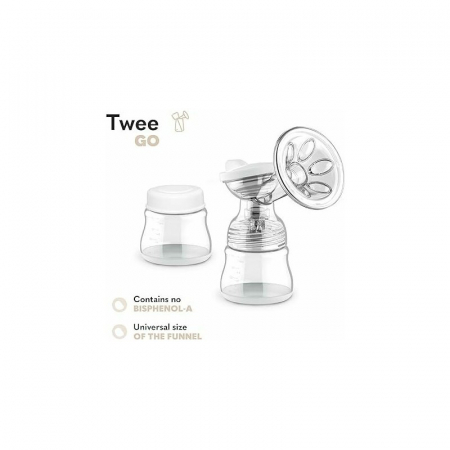 Pompa dubla de san, Lionelo, Electrica, 9 nivele de aspiratie, 5 moduri de masaj, Afisaj LED, Silentioasa, Include 2 recipiente de 150 ml si 2 pungi, cablu usb, Alb/gri [32]