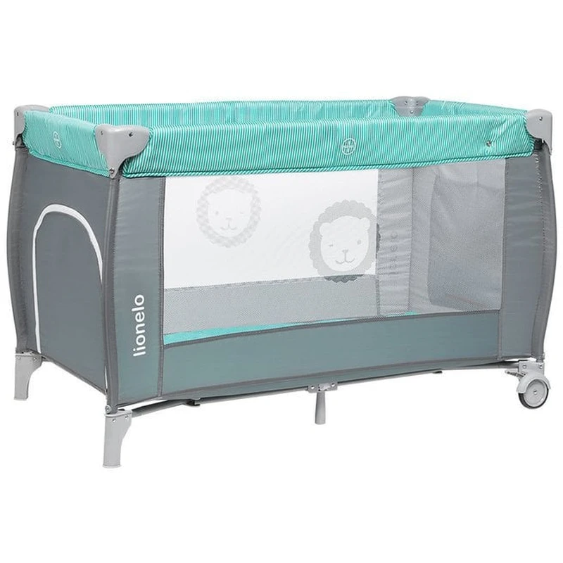 Patut pliant Lionelo Sven Plus Turqoise/Grey 120x60 cm [3]