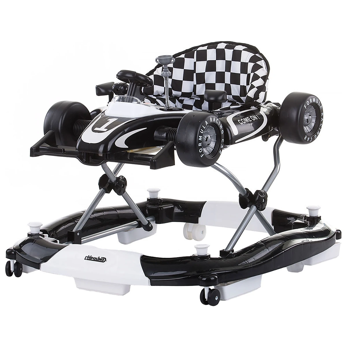 Jucarii - Premergator Chipolino Racer 4 in 1 black white 6 luni