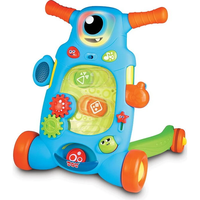 Jucarii bebelusi - Premergator muzical 2 in 1 - Monstrulet